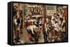 Peasants Paying Tithes-Pieter Bruegel the Elder-Framed Stretched Canvas