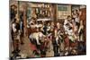 Peasants Paying Tithes-Pieter Bruegel the Elder-Mounted Giclee Print