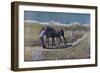 Peasants Ploughing a Field in the North of Italy, the Magazine Allemand Jugend. 1879-Giovanni Segantini-Framed Giclee Print