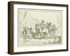 Peasants Resting on their Way to Market-Johannes Lingelbach-Framed Giclee Print