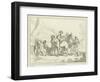 Peasants Resting on their Way to Market-Johannes Lingelbach-Framed Giclee Print