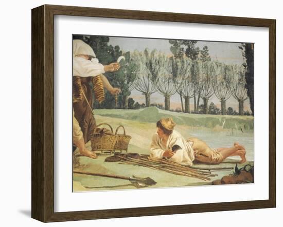 Peasants Resting-Giandomenico Tiepolo-Framed Giclee Print