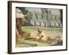 Peasants Resting-Giandomenico Tiepolo-Framed Giclee Print