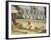 Peasants Resting-Giandomenico Tiepolo-Framed Giclee Print