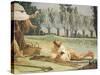 Peasants Resting-Giandomenico Tiepolo-Stretched Canvas