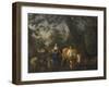 Peasants with Cattle Fording a Stream-Adriaen van de Velde-Framed Giclee Print