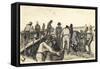 Peat Diggers in the Dunes-Vincent van Gogh-Framed Stretched Canvas