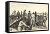 Peat Diggers in the Dunes-Vincent van Gogh-Framed Stretched Canvas