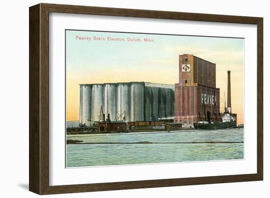 Peavey Grain Elevator, Duluth, Minnesota-null-Framed Art Print