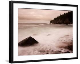 Pebble Beach along Ocean Drive, Acadia National Park, Maine, USA-Joanne Wells-Framed Photographic Print