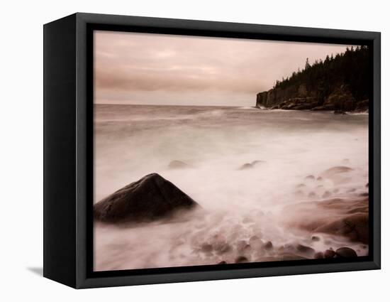 Pebble Beach along Ocean Drive, Acadia National Park, Maine, USA-Joanne Wells-Framed Stretched Canvas