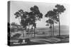 Pebble Beach, CA - Golf Course Coast View Photograph-Lantern Press-Stretched Canvas