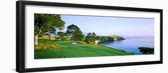 Pebble Beach Golf Course, Pebble Beach, Monterey County, California, USA-null-Framed Photographic Print