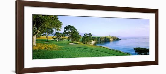 Pebble Beach Golf Course, Pebble Beach, Monterey County, California, USA-null-Framed Photographic Print