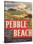 Pebble Beach Lettuce Label - Salinas, CA-Lantern Press-Stretched Canvas