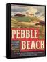 Pebble Beach Lettuce Label - Salinas, CA-Lantern Press-Framed Stretched Canvas