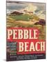 Pebble Beach Lettuce Label - Salinas, CA-Lantern Press-Mounted Art Print