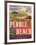 Pebble Beach Lettuce Label - Salinas, CA-Lantern Press-Framed Art Print