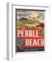 Pebble Beach Lettuce Label - Salinas, CA-Lantern Press-Framed Art Print