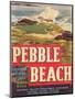 Pebble Beach Lettuce Label - Salinas, CA-Lantern Press-Mounted Art Print