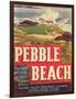 Pebble Beach Lettuce Label - Salinas, CA-Lantern Press-Framed Art Print