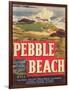 Pebble Beach Lettuce Label - Salinas, CA-Lantern Press-Framed Art Print