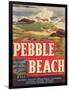 Pebble Beach Lettuce Label - Salinas, CA-Lantern Press-Framed Art Print