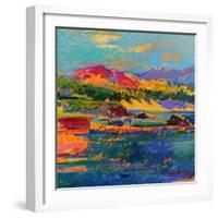 Pebble Beach towards Carmel-Peter Graham-Framed Giclee Print