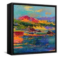 Pebble Beach towards Carmel-Peter Graham-Framed Stretched Canvas