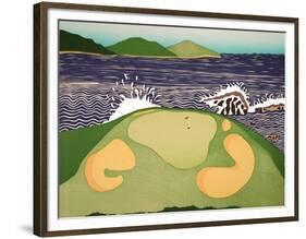 Pebble Beach-Stephen Huneck-Framed Premium Giclee Print