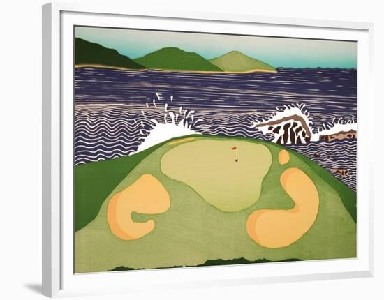 Pebble Beach-Stephen Huneck-Framed Premium Giclee Print