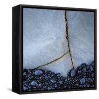 Pebbles Against Boulder-Micha Pawlitzki-Framed Stretched Canvas