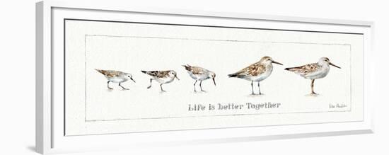 Pebbles and Sandpipers I-Lisa Audit-Framed Premium Giclee Print