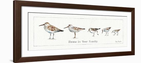 Pebbles and Sandpipers IX-Lisa Audit-Framed Art Print