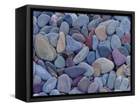 Pebbles at St. Mary Lake, Glacier National Park, Montana, United States of America, North America-James Hager-Framed Stretched Canvas