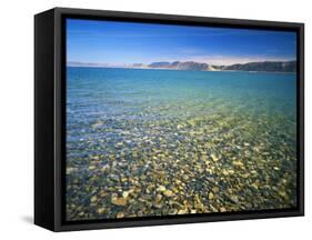 Pebbles in Bear Lake, Near Rendezvous Beach, Utah, USA-Scott T^ Smith-Framed Stretched Canvas