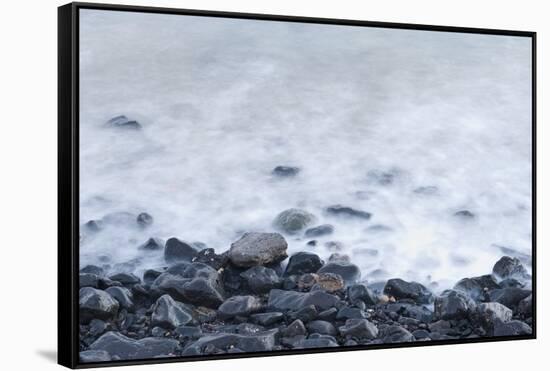 Pebbles on Playa Blanca, Lanzarote, Yaiza, Spain-Guido Cozzi-Framed Stretched Canvas