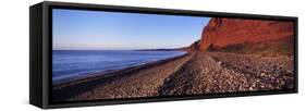 Pebbles on the Beach, Budleigh Salterton, Devon, England-null-Framed Stretched Canvas