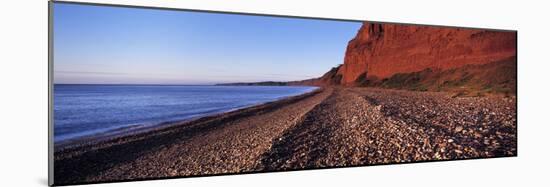 Pebbles on the Beach, Budleigh Salterton, Devon, England-null-Mounted Photographic Print