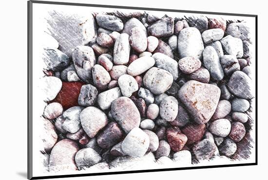 Pebbles on the Beach-Philippe Sainte-Laudy-Mounted Photographic Print