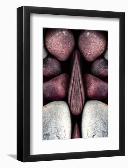 Pebbles Optical Illusion-Philippe Sainte-Laudy-Framed Photographic Print