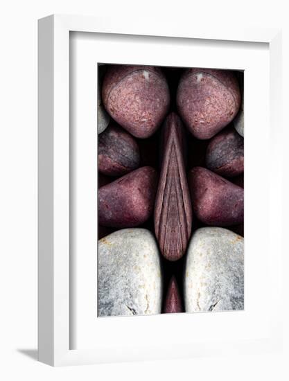 Pebbles Optical Illusion-Philippe Sainte-Laudy-Framed Photographic Print