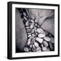 Pebbles Trapped Between Larger Rocks on Beach, Taransay, Outer Hebrides, Scotland, UK-Lee Frost-Framed Photographic Print