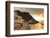 Pebbly cove with fishermen's houses at sunrise, Palamos, Costa Brava, Girona, Catalonia, Spain, Eur-Eleanor Scriven-Framed Photographic Print