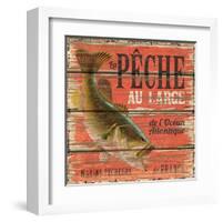 Pêche au large-Bruno Pozzo-Framed Art Print