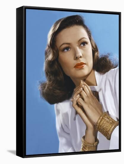 Peche Mortel LEAVE HER TO HEAVEN by John Stahl with Gene Tierney, 1945 (photo)-null-Framed Stretched Canvas