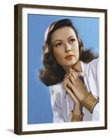 Peche Mortel LEAVE HER TO HEAVEN by John Stahl with Gene Tierney, 1945 (photo)-null-Framed Photo