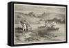 Pecheurs a L'Epoque De La Pierre Polie-Emile Antoine Bayard-Framed Stretched Canvas