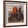 'Pecheurs Bretons Debarqunt Du Goemon', c1903-Charles Cottet-Framed Giclee Print