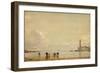 Pêcheurs de coquillages à Antibes-Félix Ziem-Framed Giclee Print